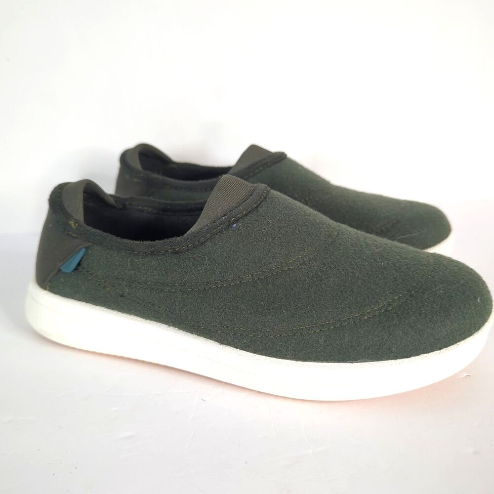 Vessi Sunday Sneaker Green Women Size 6 Dyma Wool Slip On
